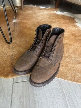 Thursday Boots. | Captain | Tobacco Men's Brown Lace-Up Leather Work Boots